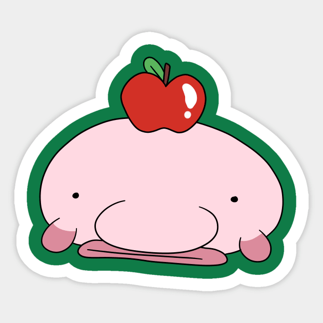 Apple Blobfish Sticker by saradaboru